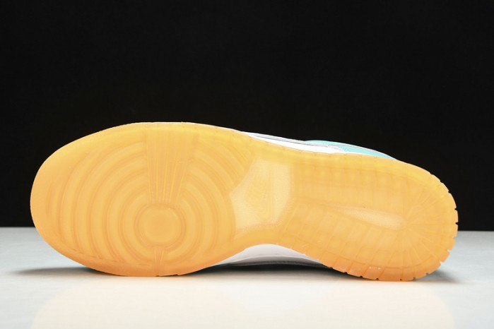 nike dunk low white turquoise (w) - dv2190-100