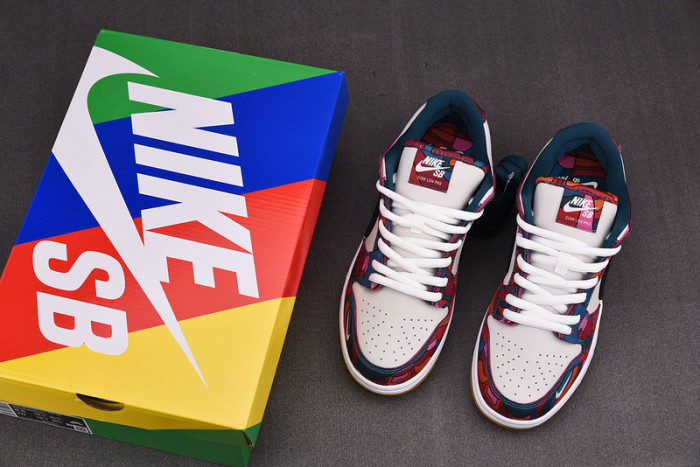 nike sb dunk low pro parra abstract art (2021) - dh7695-600
