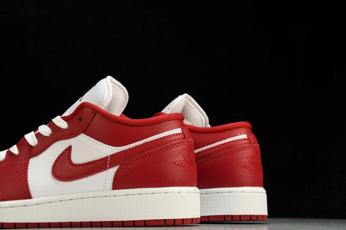 jordan 1 low gym red white - 553560-611