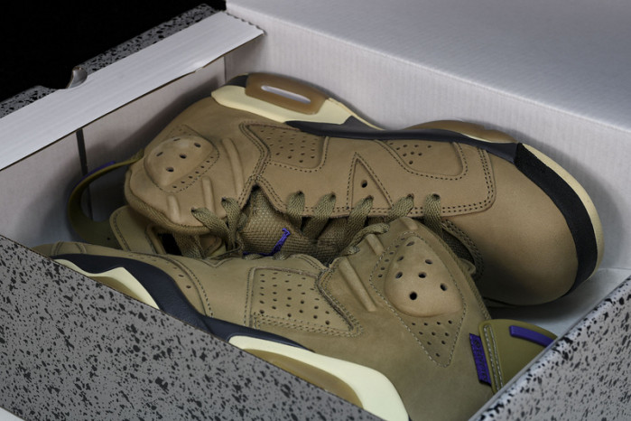 air jordan 6 gore-tex brown kelp fd1643-300