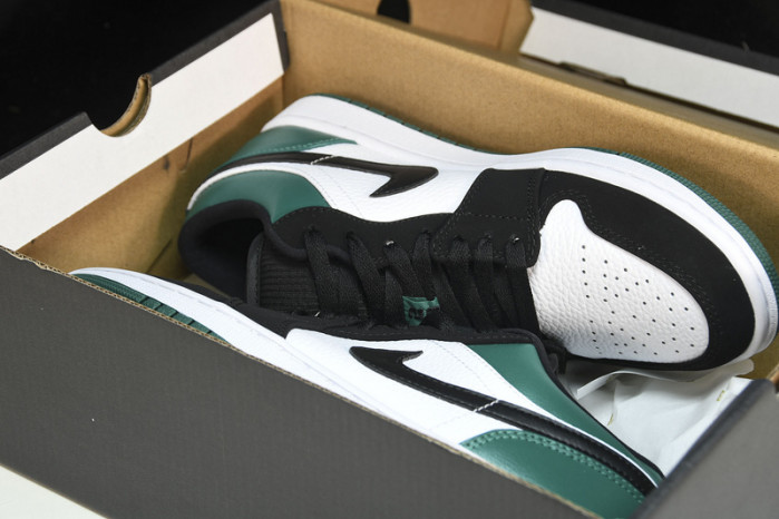 jordan 1 low white black mystic green 553558-113