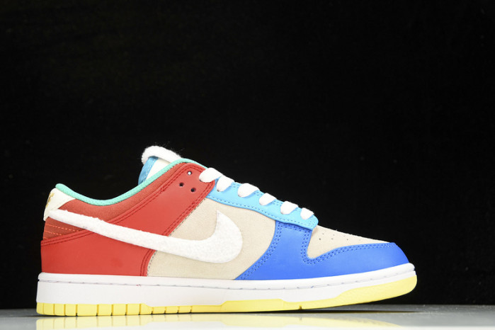 nike dunk low retro prm year of the rabbit blue orange cream shoes fd4203-111