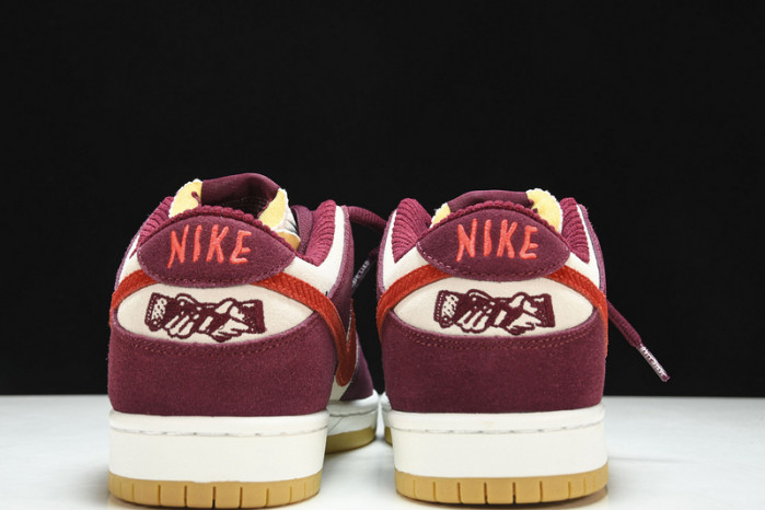 skate like a girl x nike sb dunk low dx4589-600