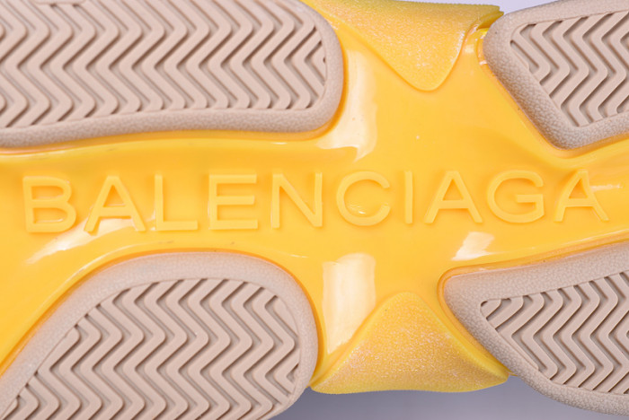 bl 17fw triple s“cream” washed show snea grey mens 483513w06e