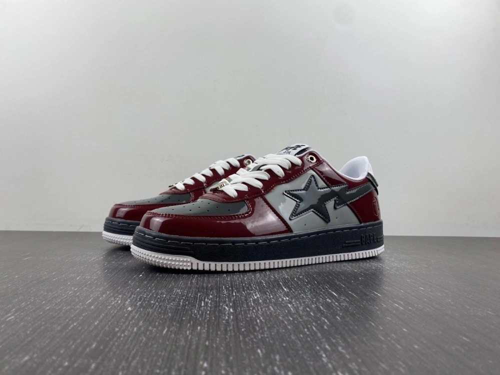 Lightweight A Bathing Ape Bape Sta Nostalgic Burgundy Grey 5317