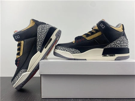 Jordan 3 Retro Black Cement Gold CK9246- SoftTouch 3832