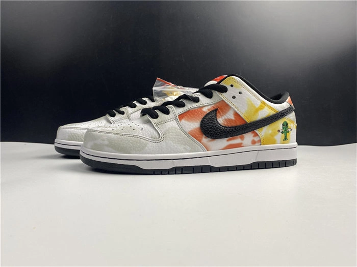 Nike SB Dunk Low Raygun Tie-Dye White BQ6832- Affordable 4901